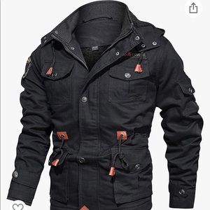 CARWORNIC Men's Winter Warm Military Jacket